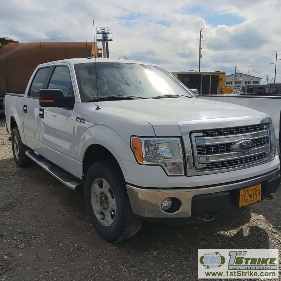 2013 FORD F-150 XLT, 5.0L GAS, 4X4, CREW CAB, SHORT BED