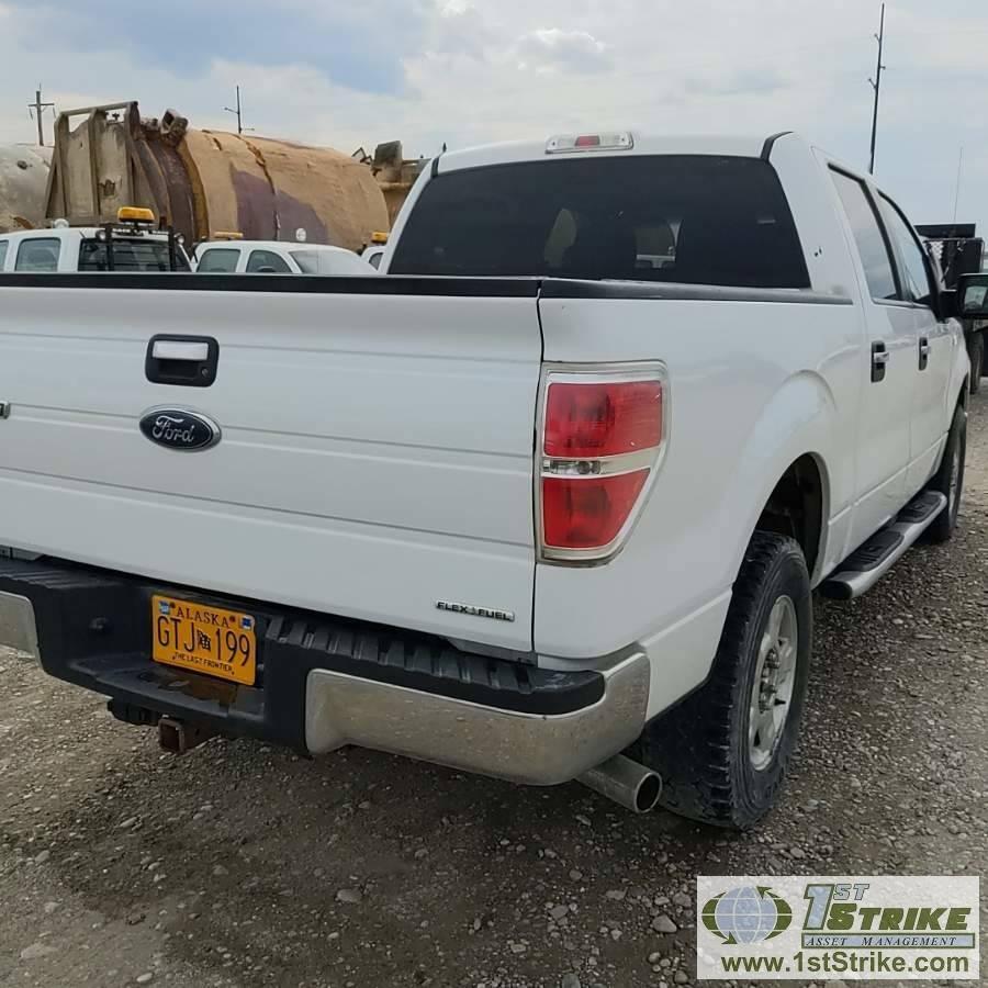 2013 FORD F-150 XLT, 5.0L GAS, 4X4, CREW CAB, SHORT BED