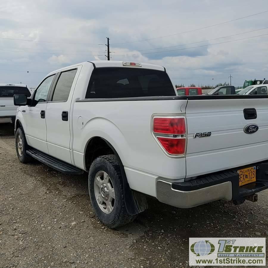 2011 FORD F-150 XLT, 5.0L GAS, 4X4, CREW CAB, SHORT BED