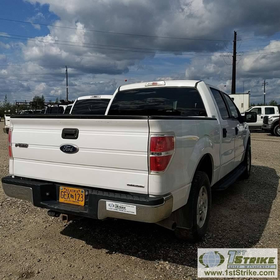 2011 FORD F-150 XLT, 5.0L GAS, 4X4, CREW CAB, SHORT BED