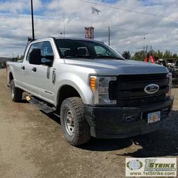 2017 FORD F-250, 6.7L POWERSTROKE, 4X4, CREW CAB, LONG BED. TITLE IN TRANSIT