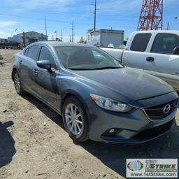 2014 MAZDA 6, 2.5L GAS ENGINE, AUTOMATIC TRANSMISSION, 4-DOOR