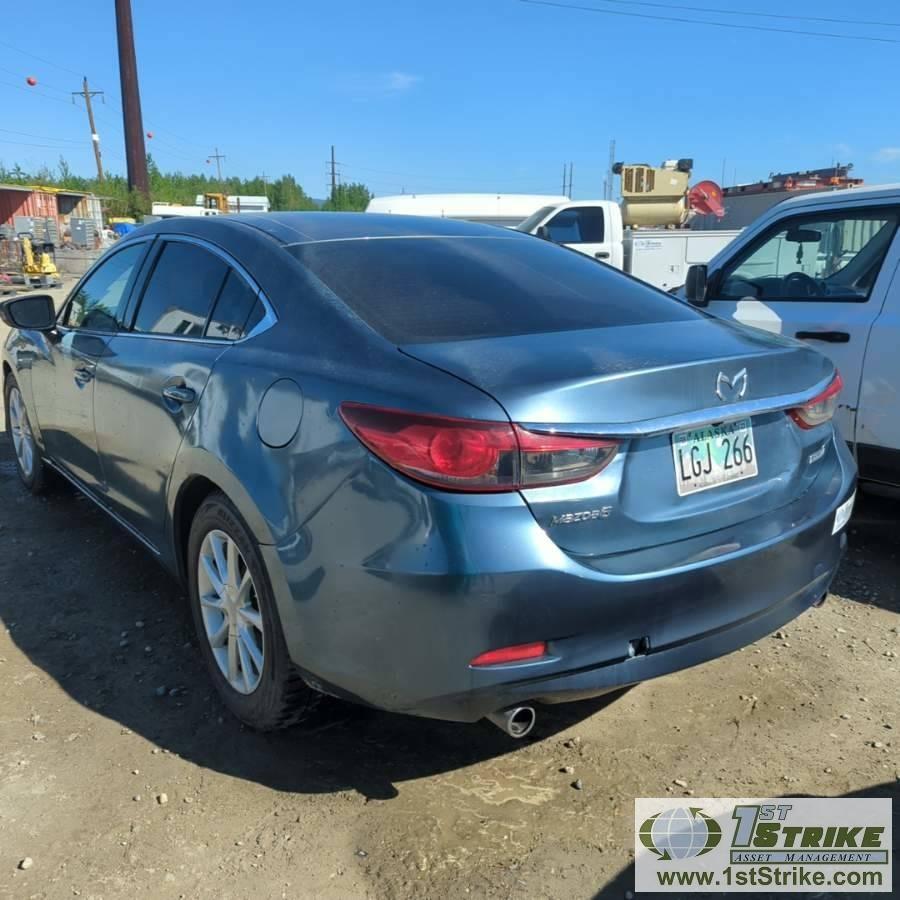 2014 MAZDA 6, 2.5L GAS ENGINE, AUTOMATIC TRANSMISSION, 4-DOOR