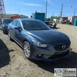 2014 MAZDA 6, 2.5L GAS ENGINE, AUTOMATIC TRANSMISSION, 4-DOOR