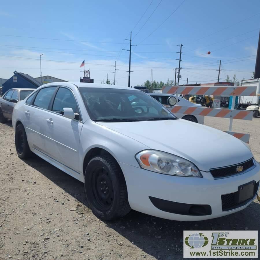 2012 CHEVROLET IMPALA, 3.6L GAS, FWD, 4-DOOR