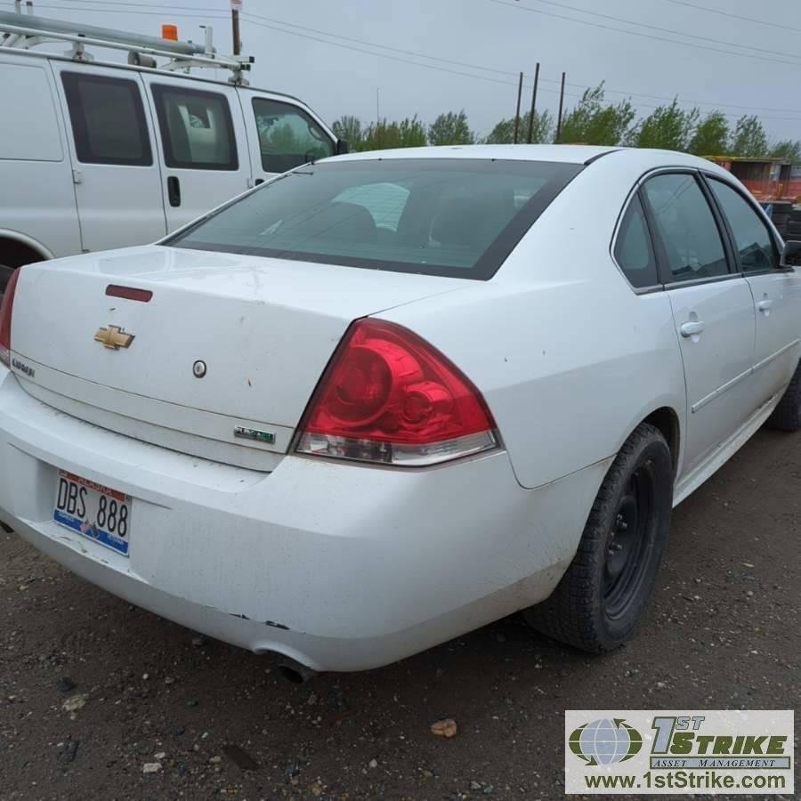 2012 CHEVROLET IMPALA, 3.6L GAS, FWD, 4-DOOR