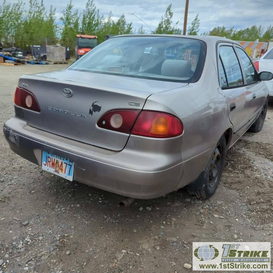 2002 TOYOTA COROLLA, 1.8L GAS, FWD, 4-DOOR