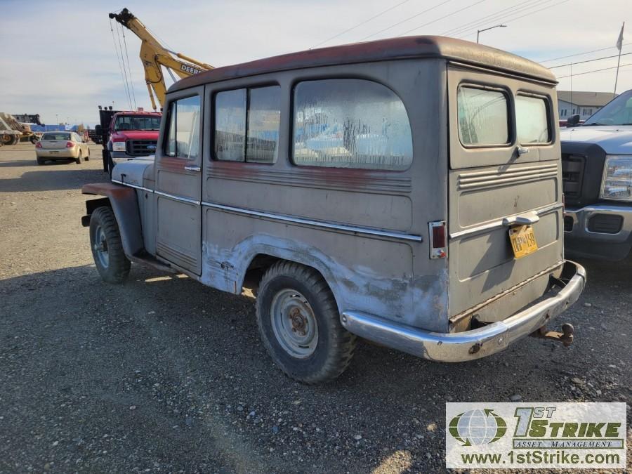 1959 JEEP WILLYS, 226 HURRICANE, 4X4, 2-DOOR WAGON. UNKNOWN MECHANICAL PROBLEMS. OWNER STATES: WAS R