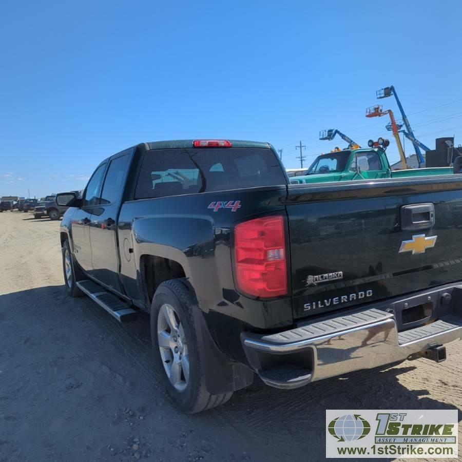 2014 CHEVROLET SILVERADO 1500 LT, 5.3L FLEXFUEL, 4X4, CREW CAB, SHORT BED