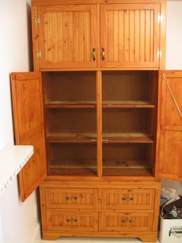 Knotty Pine Cabinet