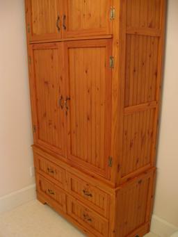 Knotty Pine Cabinet