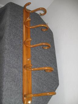 5 Hook Hardwood Coat Rack