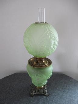 Gone w/the Wind Green Parlor Lamp