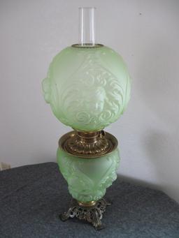 Gone w/the Wind Green Parlor Lamp