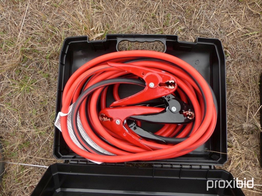 NEW 25FT., 800AMP EXTRA HEAVY DUTY BOOSTER CABLES NEW SUPPORT EQUIPMENT
