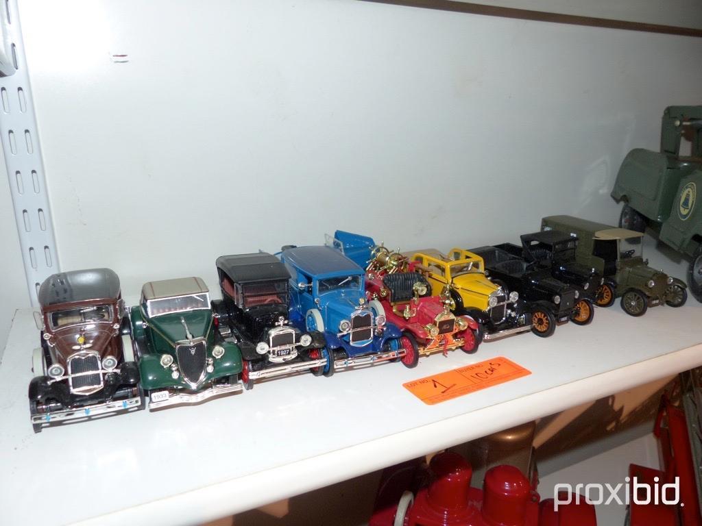 (10) VARIOUS MODEL TOY CARS COLLECTIBLE TOY