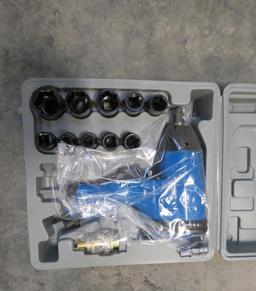 NEW 1/2IN. DRIVE AIR IMPACT WRENCH KIT NEW SUPPORT EQUIPMENT