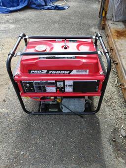 NEW GENTRON 7500 WATT GENERATOR NEW SUPPORT EQUIPMENT