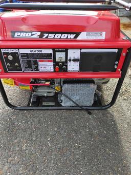 NEW GENTRON 7500 WATT GENERATOR NEW SUPPORT EQUIPMENT