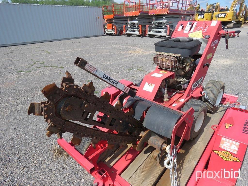 2009 BARRETO E1624D4-4S TRENCHER SN:X1085 4x4, powered by gas engine, equipped with 2ft. Trencher.BO