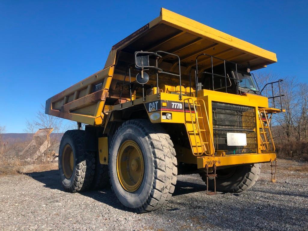 2000 CAT 777D STRAIGHT FRAME HAUL TRUCK SN:AGC00195 powered by Cat 3508 diesel engine, equipped with