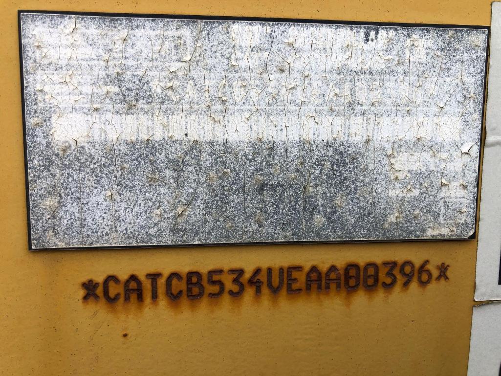 2005 CAT CB534DWX ASPHALT ROLLER SN:EAA00396 powered by Cat 3054C diesel engine, equipped with OROPS