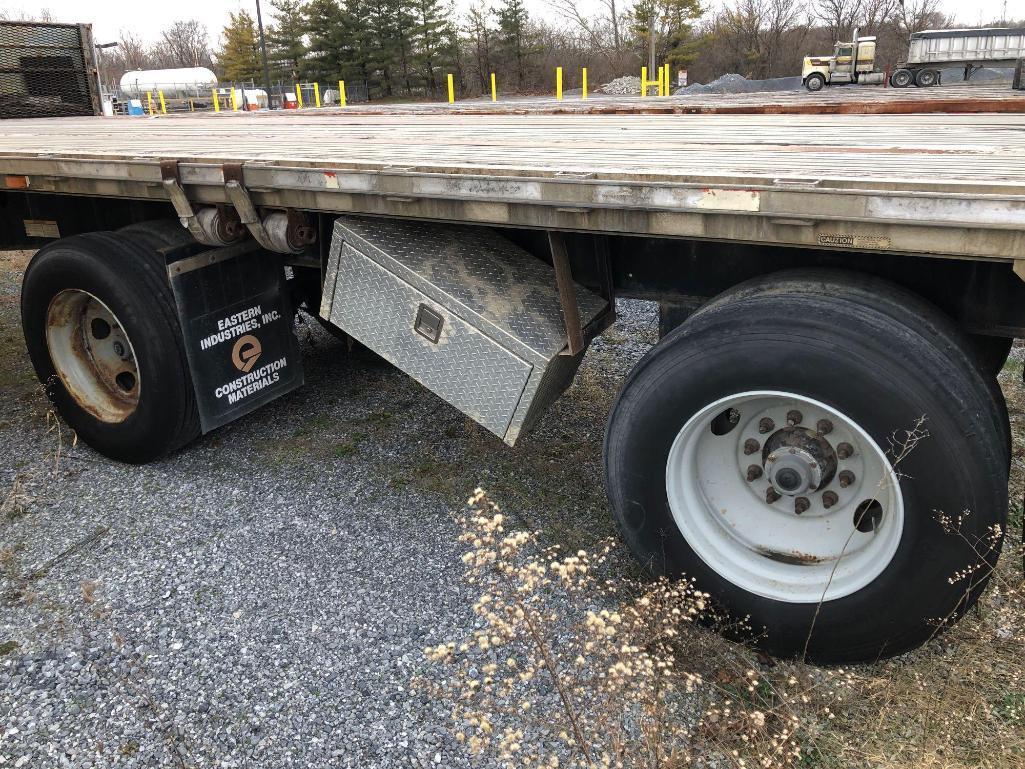 1997 TRANSCRAFT EAGLE FLATBED TRAILER VN:055092 equipped with 45ft. X 96in. Flatbed body, 11R24.5 ti