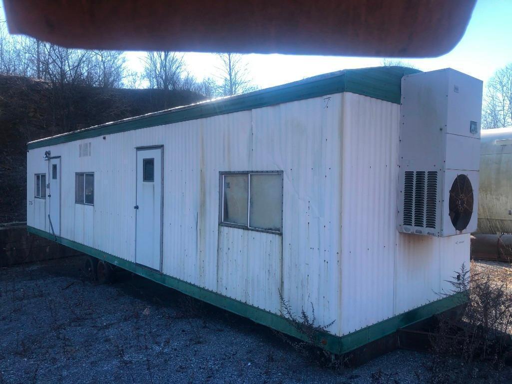 42FT. X 10FT. X 12FT. HIGH OFFICE TRAILER equipped with 2-doors, GE 50 gallon water heater, Weather