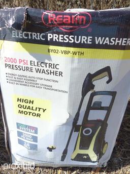 NEW REALM 2000PSI PRESSURE WASHER electric powered, 1.60 GPM, energy-saving auto stop function, fast