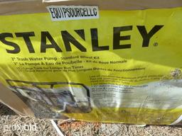 NEW STANLEY ST3TWPLT 3IN. TRASH PUMP NEW SUPPORT EQUIPMENT powered by Lifan gas engine, 13hp, equipp