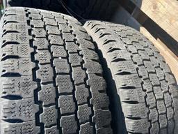 BRIDGESTON BLIZZAK LT265/70R17 TIRES WITH RIMS TIRES, NEW & USED SN:to fit Ford pick-up. Located in: