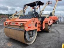 HAMM HD130 ASPHALT ROLLER SN:49088 powered by diesel engine, equipped with OROPS, 84in. Smooth drum,