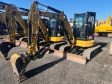 2018 CAT 304E2CR HYDRAULIC EXCAVATOR SN:ME403883 powered by Cat diesel engine, equipped with Cab,