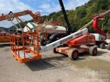 SNORKEL TB42 BOOM LIFT SN:JA06007RBLT 4x4, powered by diesel engine, equipped with 42ft. Platform