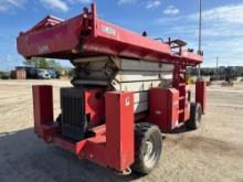 2014 MEC 5492RT SCISSOR LIFT SN:11900094 4x4, powered by diesel engine, equipped with 52ft. Platform