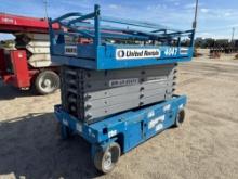 2017 GENIE GS-4047 SCISSOR LIFT SN:GS47P-1963 electric powered, equipped with 40ft. Platform height,