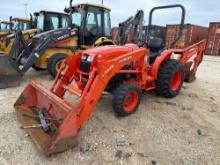 KUBOTA L3901 TRACTOR LOADER BACKHOE SN:6427 4x4, powered by Kubota diesel engine, equipped with