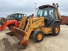 CASE 580 SUPER L TRACTOR LOADER BACKHOE SN:JJG0193821 4x4, powered by diesel engine, equipped with