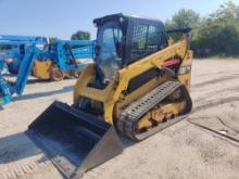 2018 CAT 259D RUBBER TRACKED SKID STEER SN:FTL15967 powered by Cat diesel engine, equipped with