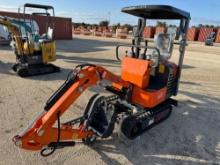 NEW AGROTK L12 HYDRAULIC EXCAVATOR SN-52302G powered by Briggs & Stratton gas engine, equipped with