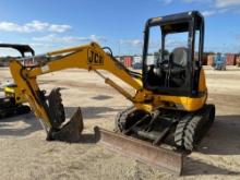 JCB 8032 HYDRAULIC EXCAVATOR SN:SLP080325E1177042 powered by diesel engine, 25hp, equipped with