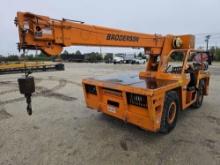 BRODERSON IC-80-01 ROUGH TERRAIN CRANE SN:370633 powered by diesel engine, equipped with EROPS, air,