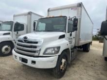 2017 HINO 268A VAN TRUCK VN66063 powered by diesel engine, equipped with automatic transmission,