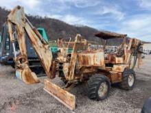 VERMEER TRENCHER 4x4 cat diesel engine knock down blade back hoe cable plow trencher chain