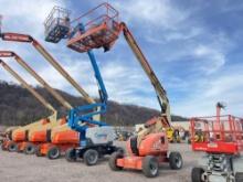 JLG 600AJ BOOM LIFT SN:9714 4x4, powered by diesel engine, equipped with 60ft. Platform height,