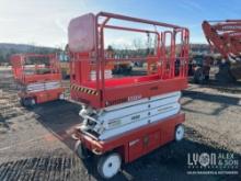 2017 SNORKEL S3226E SCISSOR LIFT SN:S3226E-04-900023 electric powered, equipped with 26ft. Platform