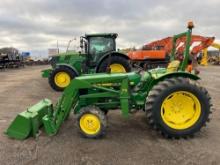 JOHN DEERE UTILITY TRACTOR SN:CH09500S023276 4x4, powered by John Deere diesel engine, equipped with