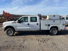 2014 FORD F550 UTILITY TRUCK VN:A74962 4x4,powered by 6.2L gas engine, equipped with automatic