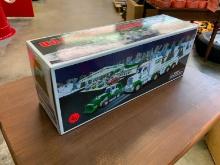 HESS TOY TRUCK & TRACTOR, 2013 - IN ORIGINAL BOX COLLECTIBLE TOY . All Items need to be removed by