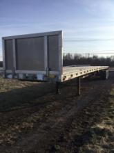 1990 WILSON BRUTE FLATBED TRAILER VN:N/A equipped with 45ft. Aluminum combo flatbed body, spread